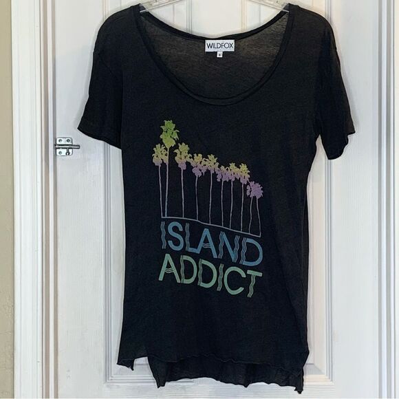 Wildfox Island Addict oversized tee Size Small - Picture 2 of 11